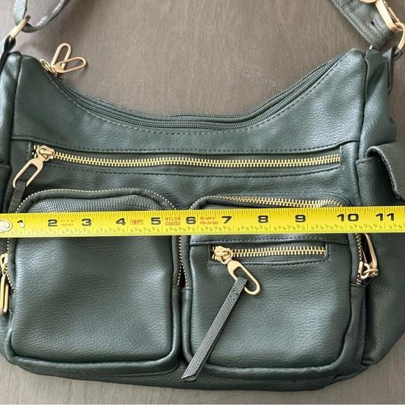 Time and Tru Women's Multi-Compartment Faye Hobo Handbag, Green - Picture 13 of 13